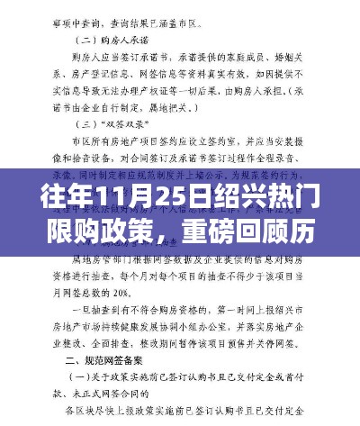 历年11月25日绍兴楼市限购政策深度解析与回顾