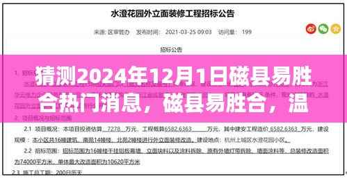 磁县易胜合温馨日常预见未来,友情与陪伴的故事,揭晓2024年热门消息