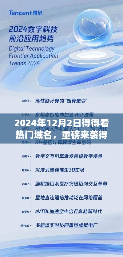 重磅来袭,2024年热门域名引领科技潮流,开启未来生活新纪元