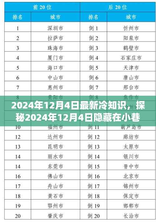探秘奇特小店，揭秘隐藏在小巷中的最新冷知识之旅（日期，2024年12月4日）