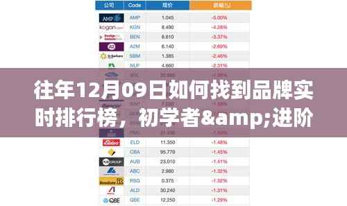 往年12月09日探寻品牌实时排行榜的详尽指南,初学者到进阶用户的通用教程