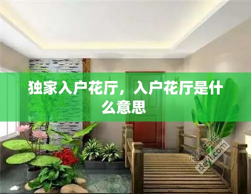 独家入户花厅,入户花厅是什么意思