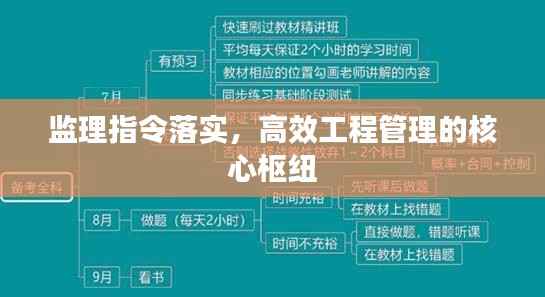 监理指令落实,高效工程管理的核心枢纽