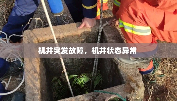 机井突发故障,机井状态异常