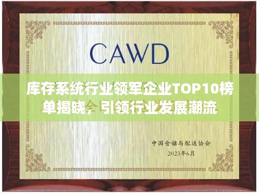 库存系统行业领军企业TOP10榜单揭晓,引领行业发展潮流