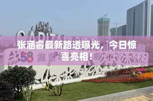 张涵睿最新路透曝光，今日惊喜亮相！