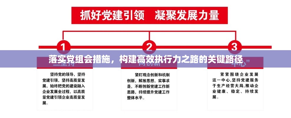落实党组会措施,构建高效执行力之路的关键路径