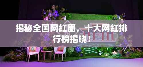 揭秘全国网红圈，十大网红排行榜揭晓！