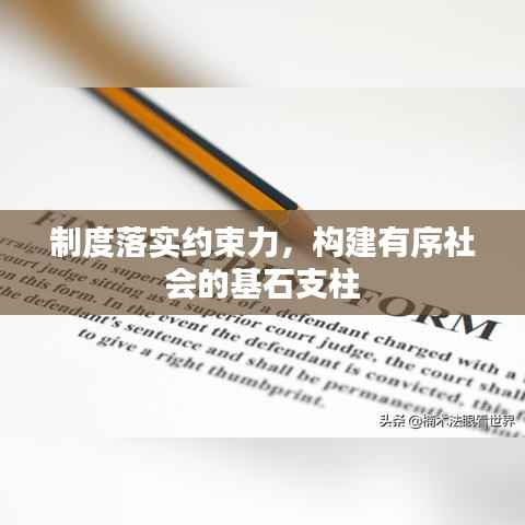 制度落实约束力,构建有序社会的基石支柱