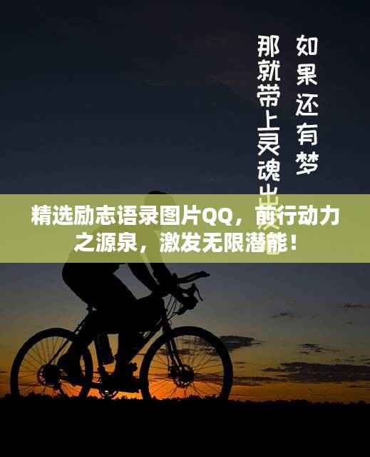 精选励志语录图片QQ,前行动力之源泉,激发无限潜能!