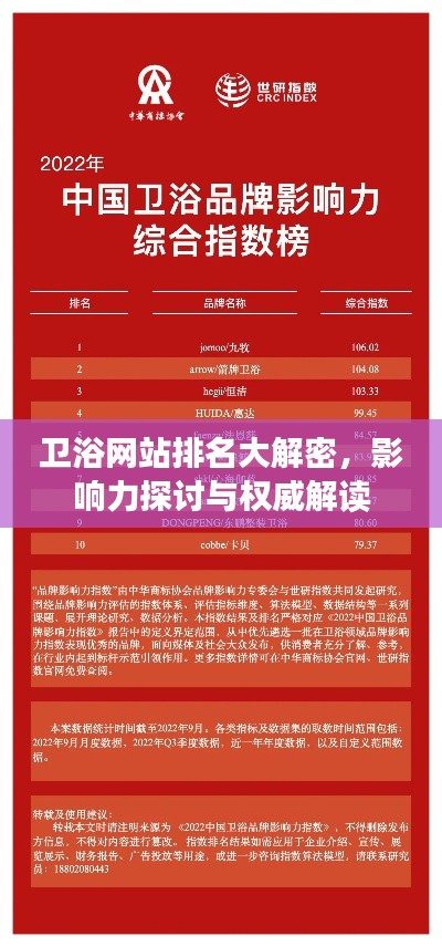 卫浴网站排名大解密,影响力探讨与权威解读